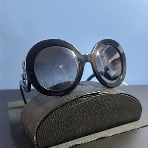 Prada Black Oversized Sunglasses